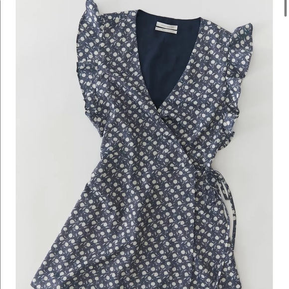 Urban Outfitters Dresses & Skirts - UO JOSEY RUFFLE MINI WRAP DRESS
